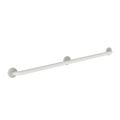 Newport Brass 45" L, Three Post, Solid Brass, 42" Grab Bar in Matte White, Matte White 1020-3942/52